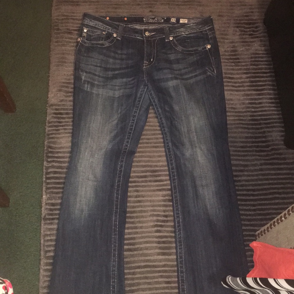 Medium wash miss me jeans